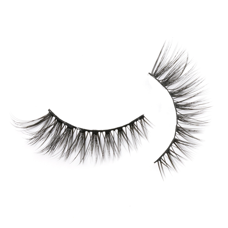 Wholesale Price 100% Silk Strip Lashes with Private Box High Quality Soft and Natural Eyelashes YY117